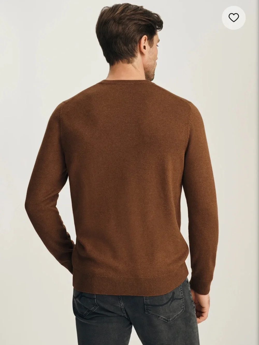 J.CREW 100% Cashmere Crew Neck Sweater In Coffee Size XL